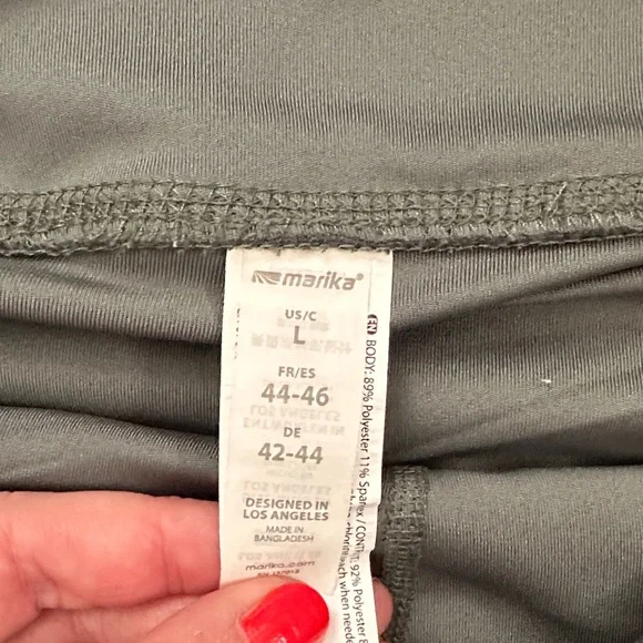 Marika Olive Green Skater Skirt - Picture 2 of 5